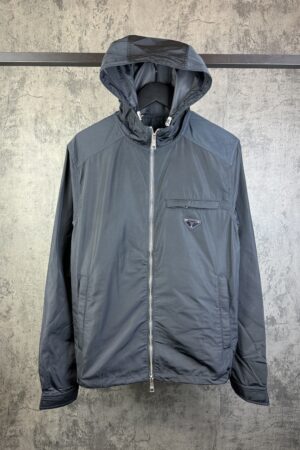 Prada nylon windbreaker | navy blue