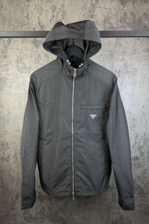 Prada nylon windbreaker | black