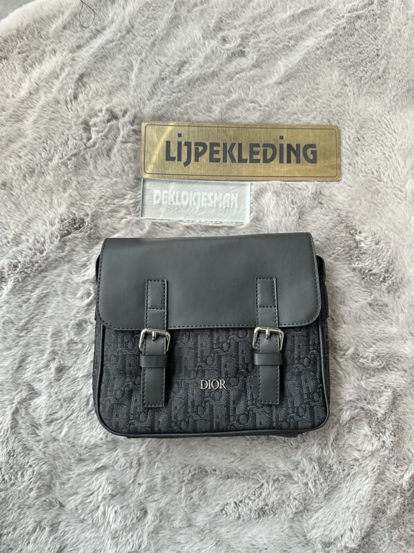 CD crossbody bag | dubbele sluiting zwart