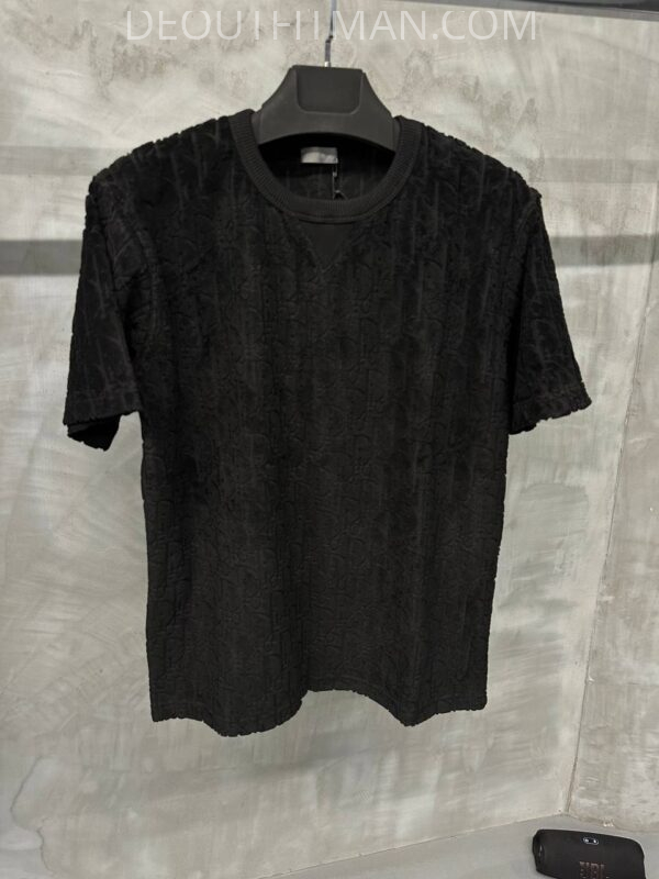 Dior badstof T-shirt | zwart