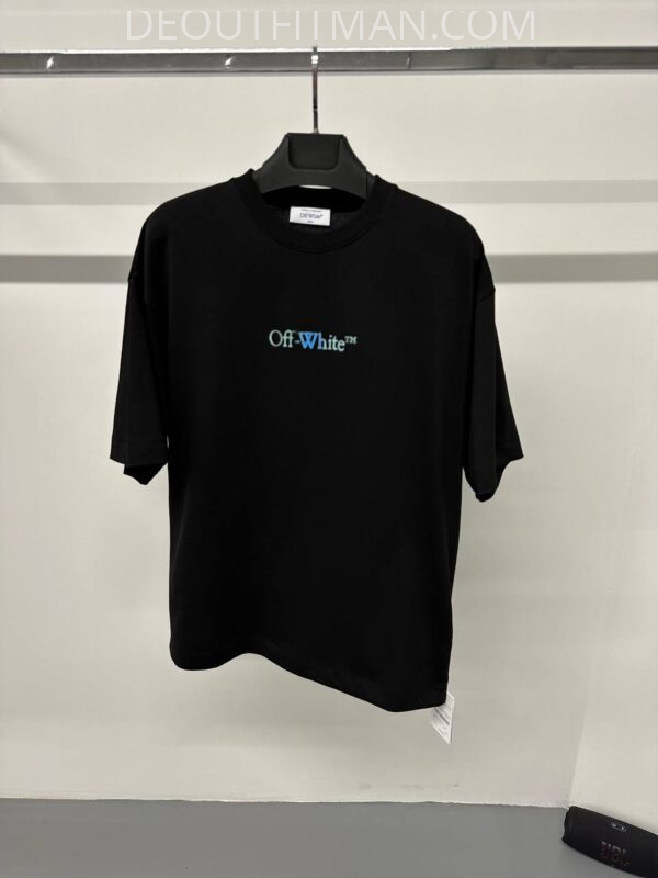 OFF-white T-shirt | cross back blue
