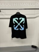 OFF-white T-shirt | cross back blue