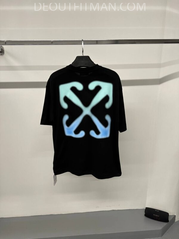 OFF-white T-shirt | cross back blue - Afbeelding 2
