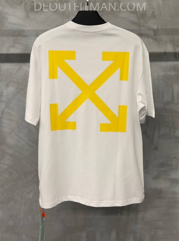 OFF-white T-shirt | cross back yellow - Afbeelding 2