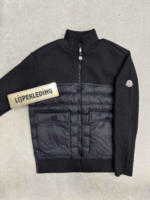 Moncler jack tricot | zwart