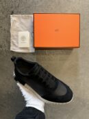 Hermes bouncing leer/suede | zwart & wit