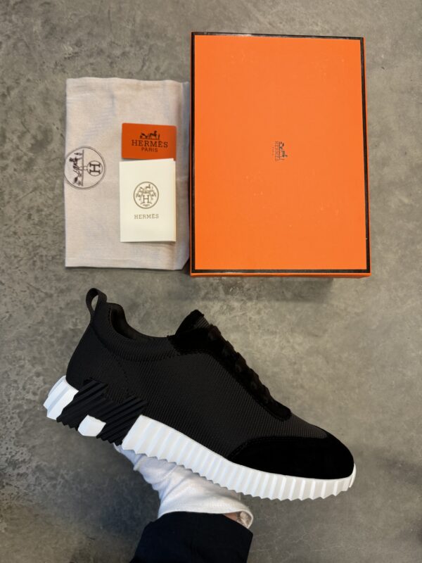 Hermes bouncing technical/suede | zwart & wit