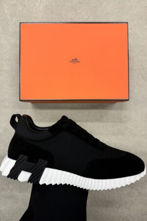 Hermes bouncing technical/suede | zwart & wit