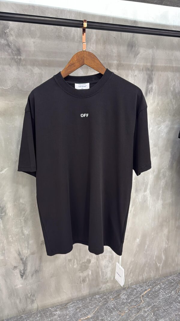 OFF-white T-shirt | cross back babyblauw