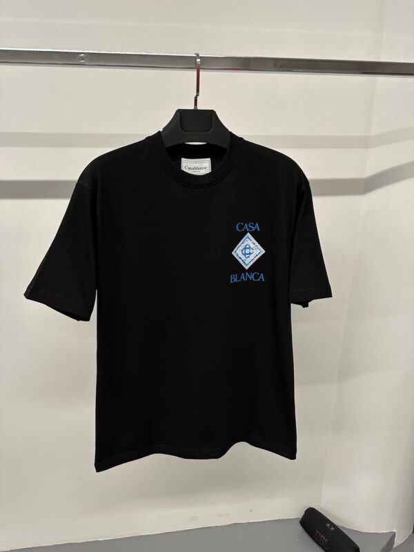 Casablanca T-shirt | zwart/blauw
