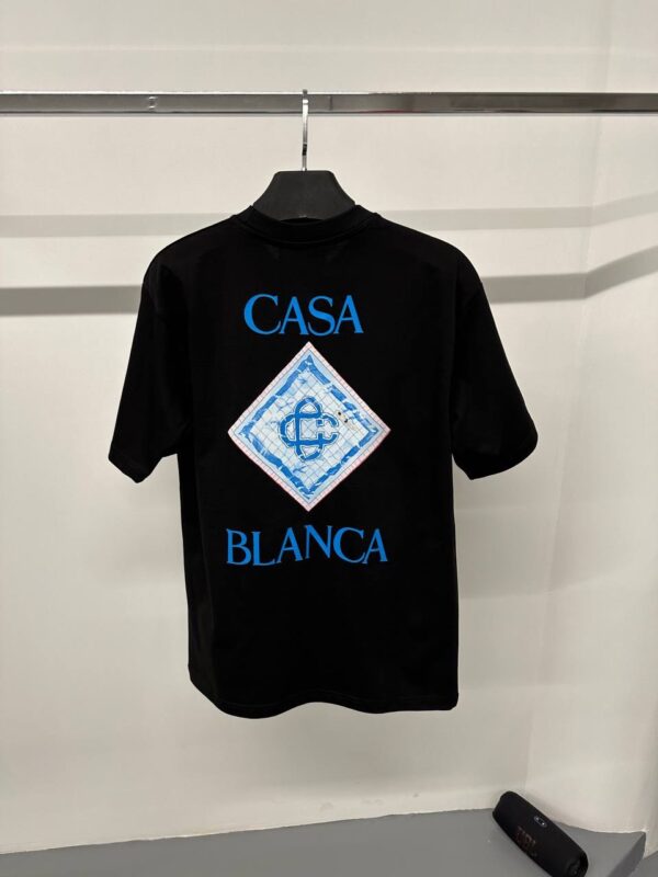 Casablanca T-shirt | zwart/blauw - Afbeelding 3