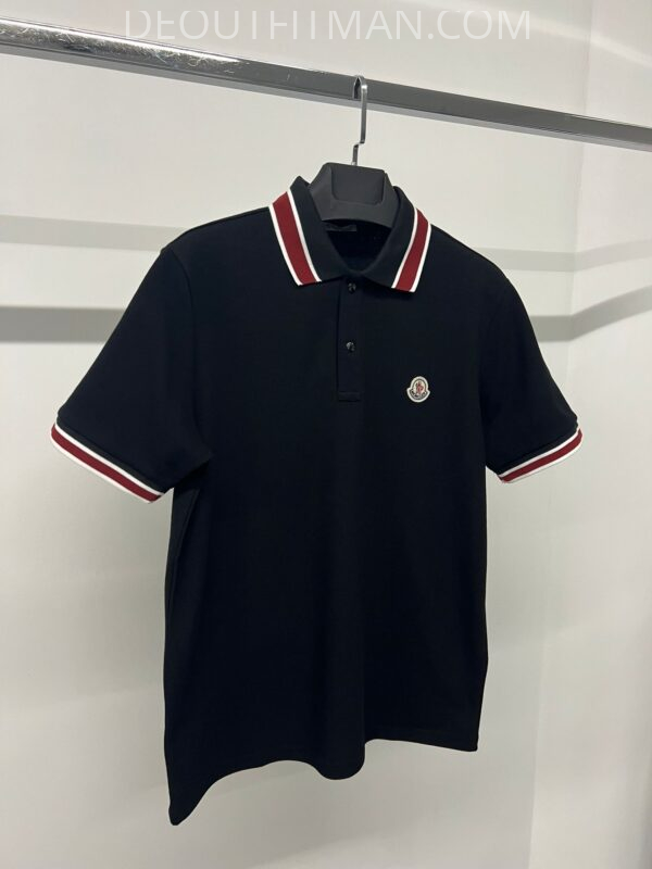 Moncler polo | zwart - Afbeelding 3