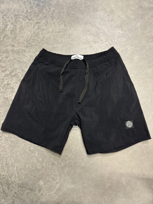 Stone Island zwembroek nylon | zwart compas logo