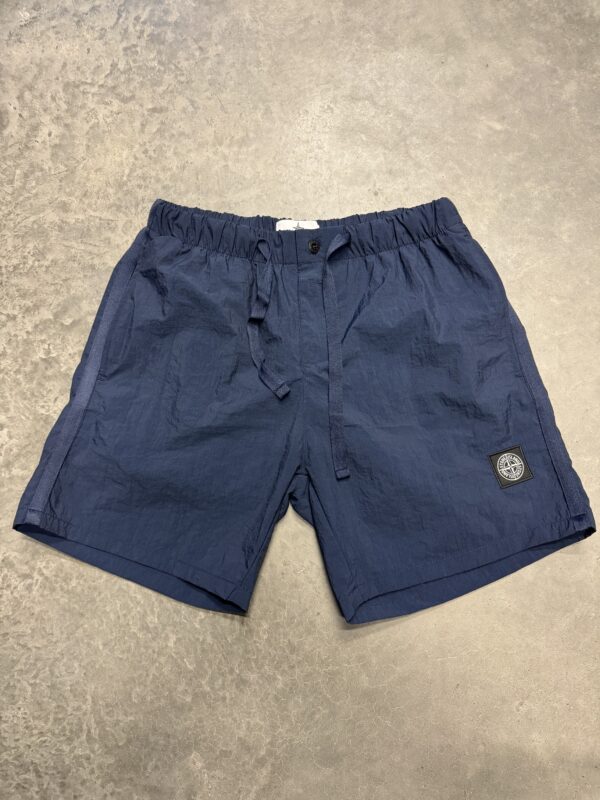 Stone Island zwembroek nylon | donkerblauw compas logo