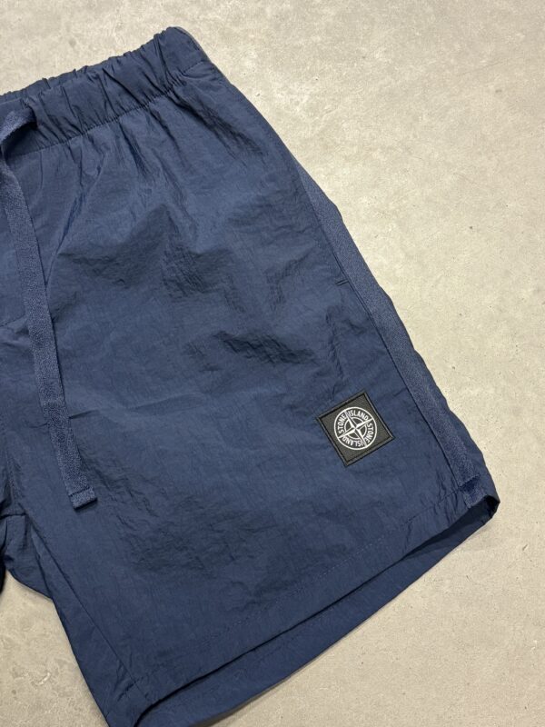 Stone Island zwembroek nylon | donkerblauw compas logo - Afbeelding 2