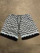 Casablanca zwembroek | zwart/babyblauw