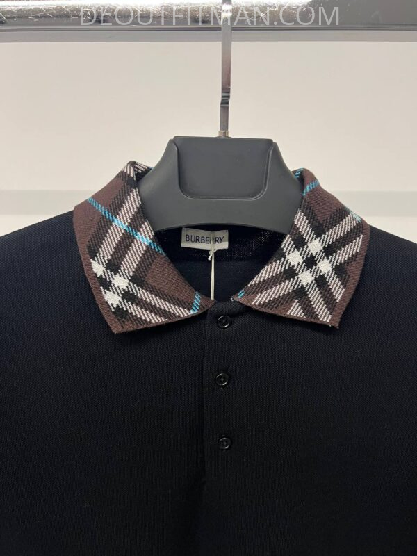 Burberry polo | zwart - Afbeelding 2