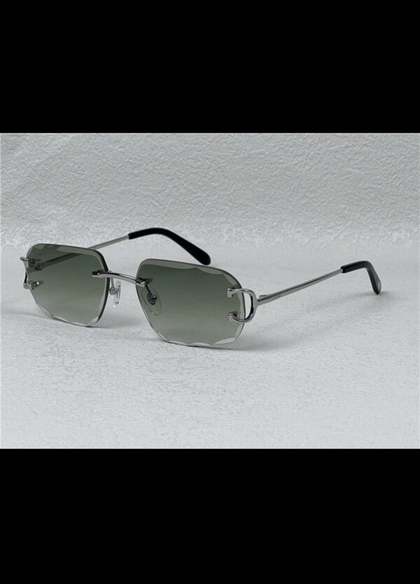 Cartier glasses C | silver / green