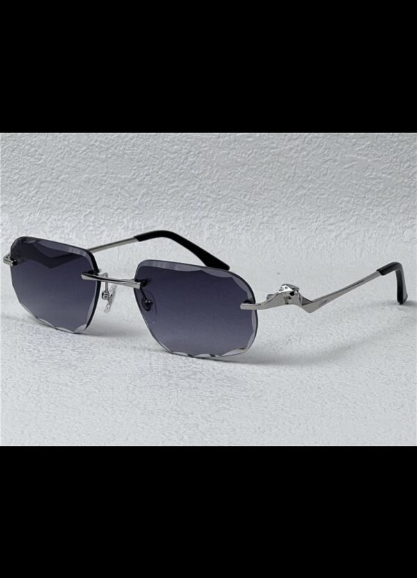 Cartier glasses tiger | silver / blue