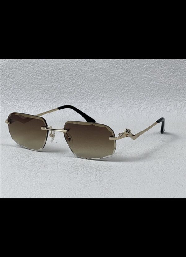 Cartier glasses tiger | gold / brown