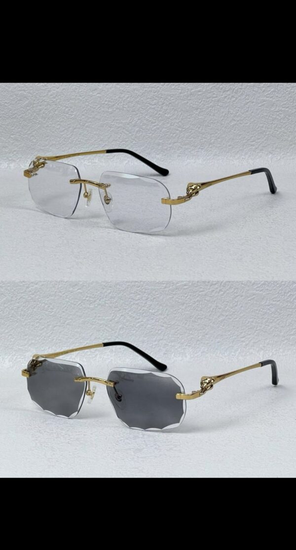 Cartier glasses colour changing | gold / black tiger