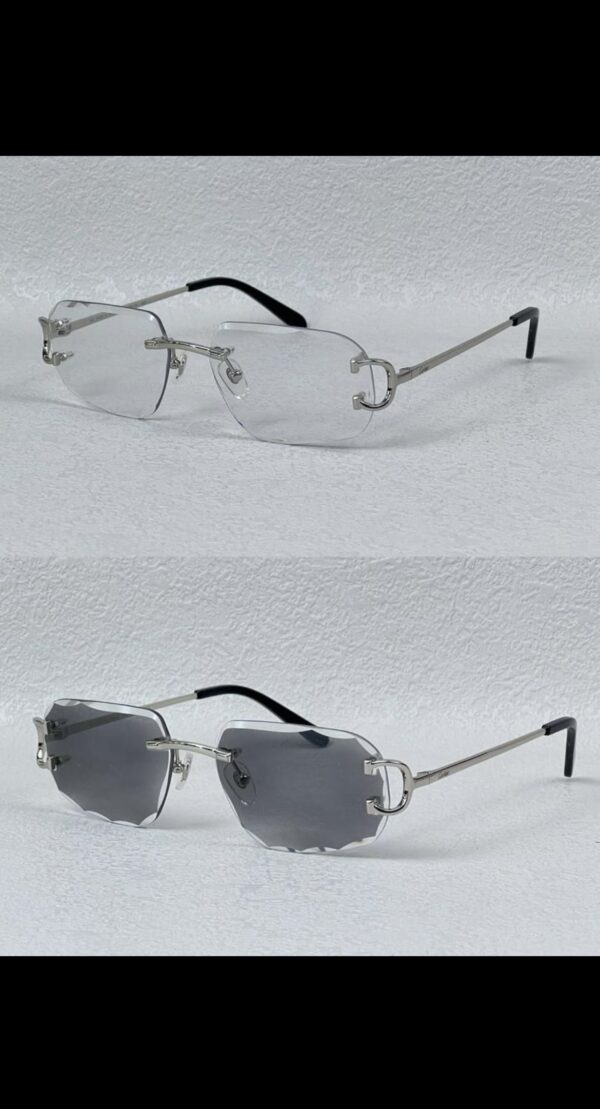 Cartier glasses colour changing | silver / black