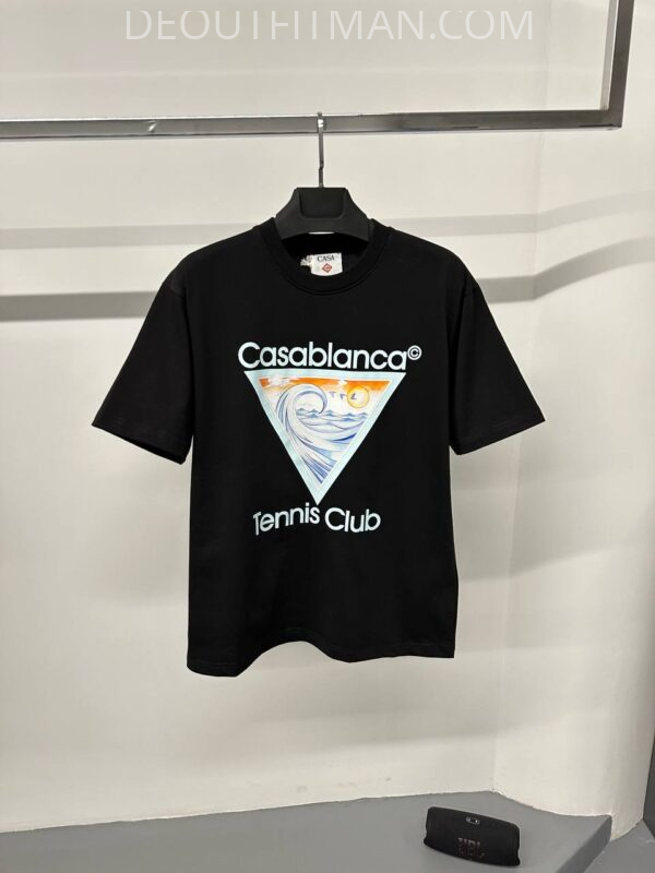 Casablanca T-shirt | Tsunami (zwart)