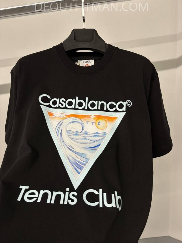 Casablanca T-shirt | Tsunami (zwart) - Afbeelding 2