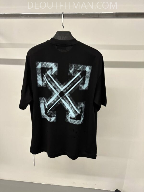 OFF-white T-shirt | cross back babyblauw - Afbeelding 2