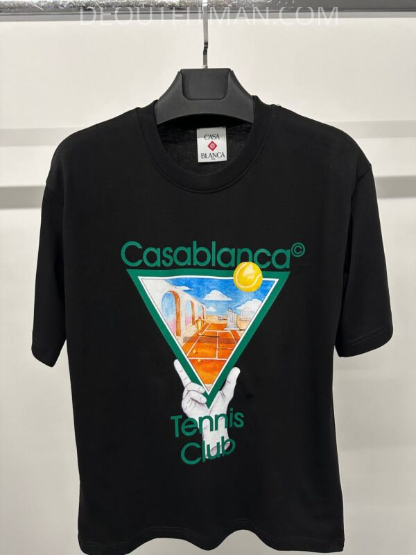 Casablanca T-shirt | traingle (zwart) - Afbeelding 2
