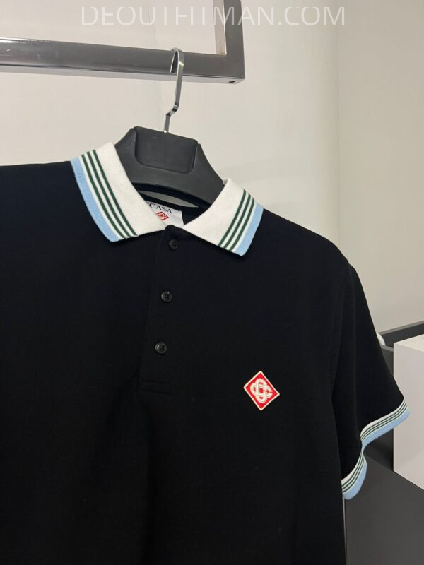Casablanca polo | zwart - Afbeelding 2