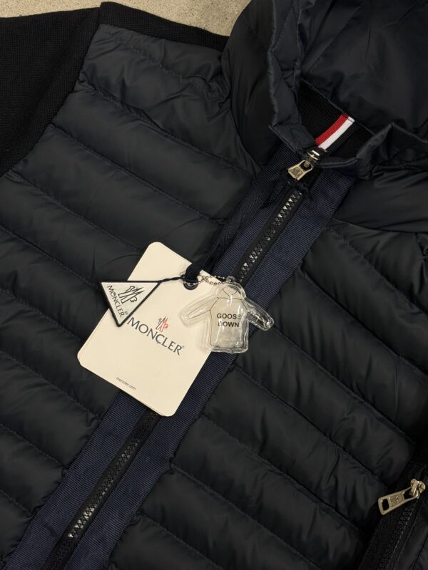 Moncler padded zip-up cardigan | zwart - Afbeelding 3