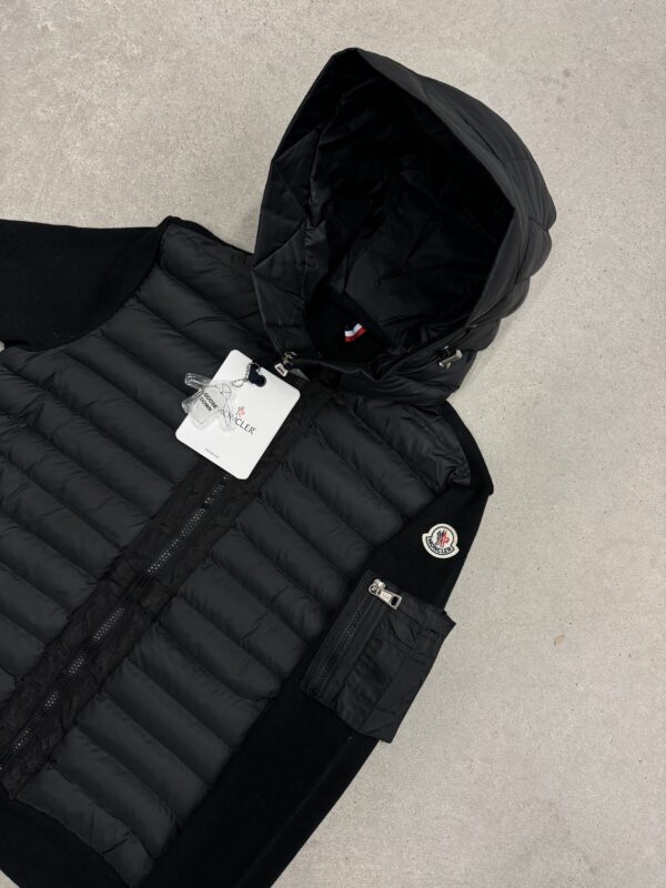 Moncler padded zip-up cardigan | zwart - Afbeelding 2