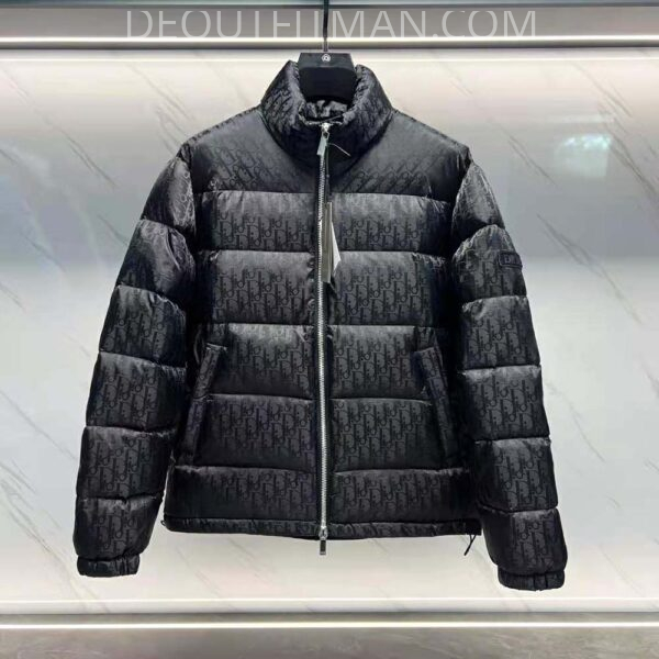 Dior winterjas | Oblique motief (zwart)