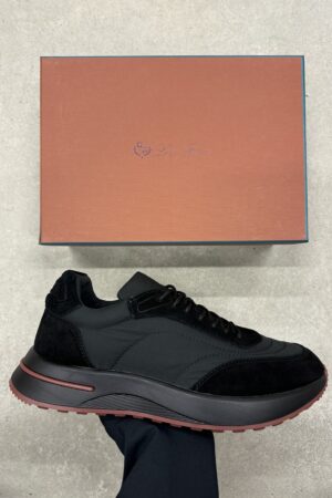 Loro Piana week end walk | Microfibre (Zwart/Zwart)