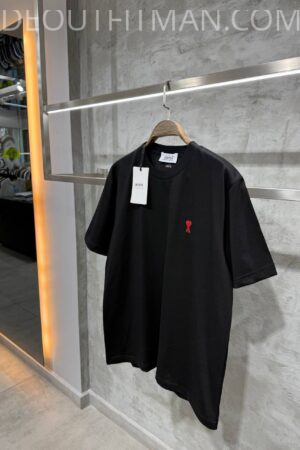 Ami T-shirt | Regular Logo (Zwart)