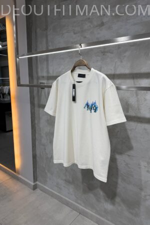 Amiri T-shirt | Blue Fire (Wit)