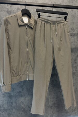 Tech suit | met kraag (olijfgroen)