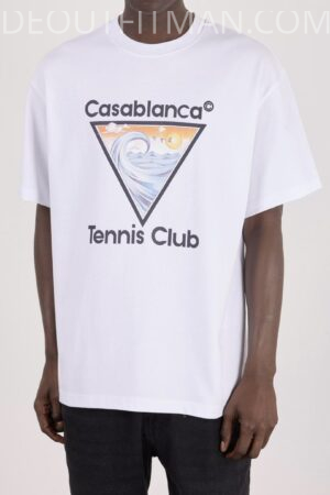 Casablaca T-shirt | tennis club (White)