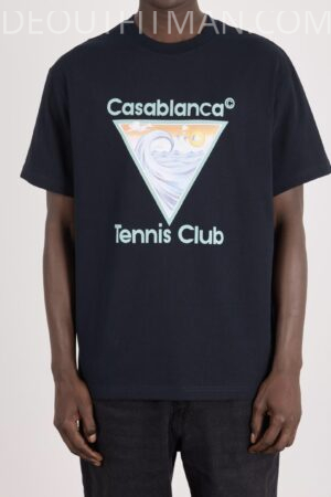 Casablaca T-shirt | tennis club (Navy)