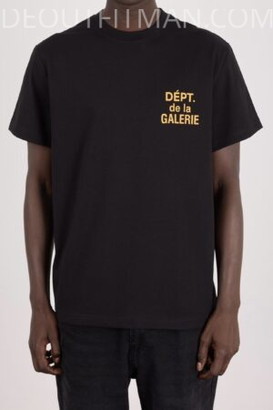 Gallery dept T-shirt | black/yellow
