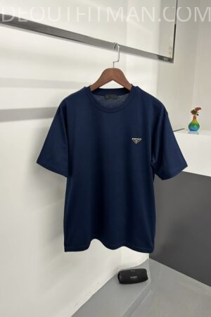 Prada T-shirt | Navy Blue ‘Logo’ - M