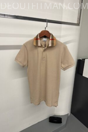 Burberry Polo | Beige ‘Geruite Kraag’ - L